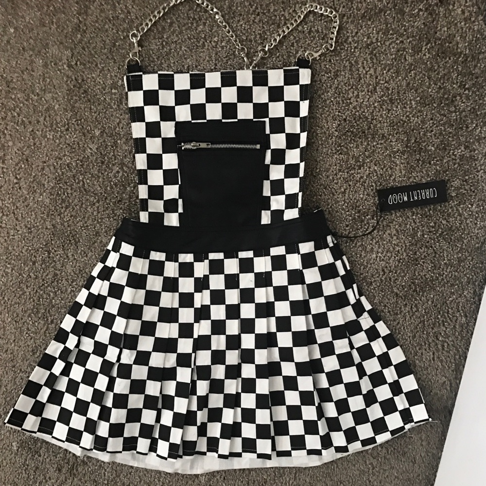 Current Mood Clothing Checkered Dress (DollsKill)